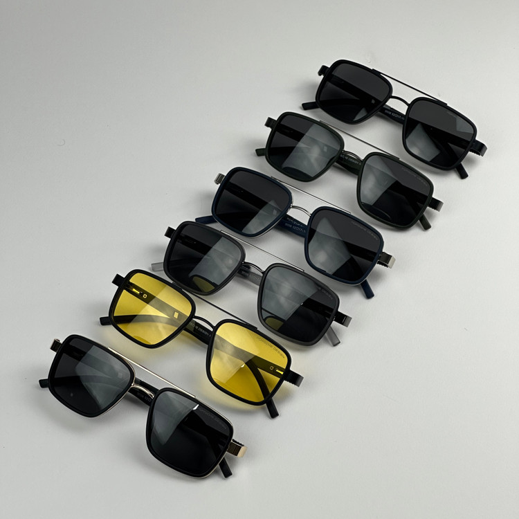 عینک فلزی مربعی Porsche Design